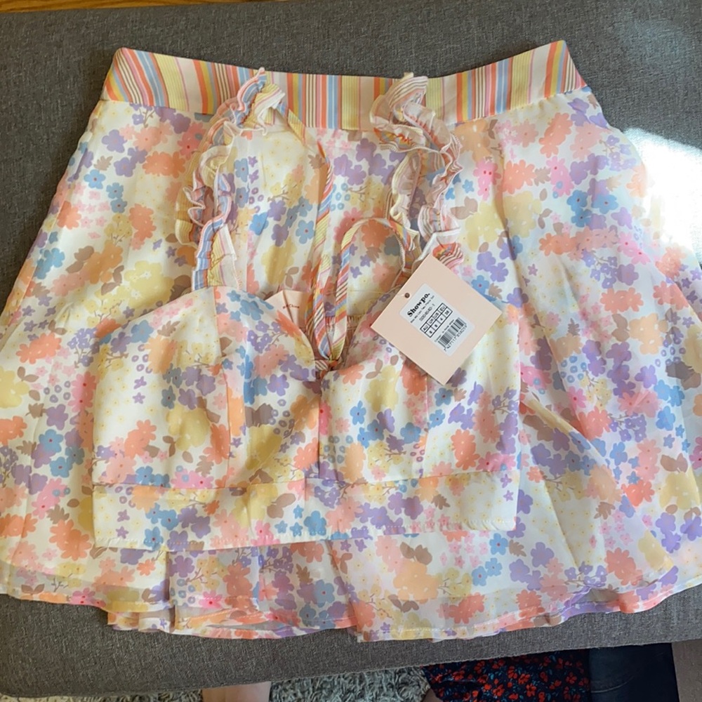 Floral Two Piece Set Showpo